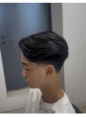 ラフカール　毛流れセンターパート　リバースセンターパート