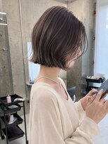フォト 新宿三丁目(foto) 髪質改善縮毛矯正地毛風ストレート切りっぱなしボブ