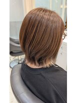 ゼル イオンタウン名西(ZELE) 乾かすだけで決まる!ナチュラルレイヤーボブ&艶暖色カラー