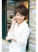 シネマガール風小顔ウルフショート