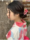 主役級ゆるふわナチュラル浴衣ヘア