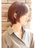 【３０代・４０代・５０代】丸みが綺麗な小顔ボブ