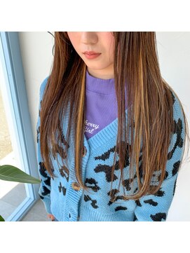 テクライズ 豊橋店(TECHRISE) インナーハイライト×ベージュ