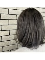 アットラップレーヴ(attrape-reve)&nbsp;ブリーチオンカラー☆大人可愛い☆透明感カラー×グレー