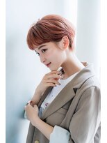アリエッタ(aRietta)&nbsp;【aRietta秋山】アプリコットオレンジ　ワイドバング　ショート