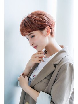 アリエッタ(aRietta) 【aRietta秋山】アプリコットオレンジ　ワイドバング　ショート