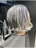 透明感ペールトーンコントラストカラーボブ【林京平】