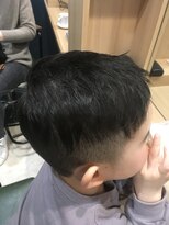 ヘアサロンアンドヘアメイクディー(hair salon hair make D)&nbsp;仙台D キッズ子供カット×ソフトツーブロック×前髪ありショート
