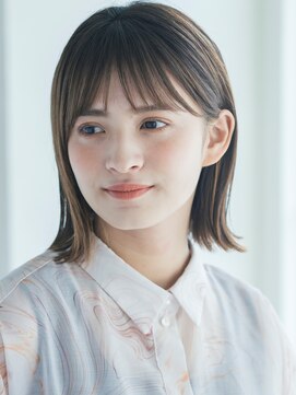 ガーデン タチカワ(garden tachikawa) 暗髪×ロブ×シースルーバング×オーガニックヘア