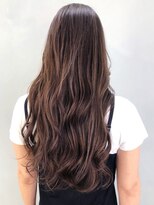 アイティーバイアルバム 藤沢店(IT by ALBUM) ラフウェーブ_ココアブラウンくびれヘア_ba300071