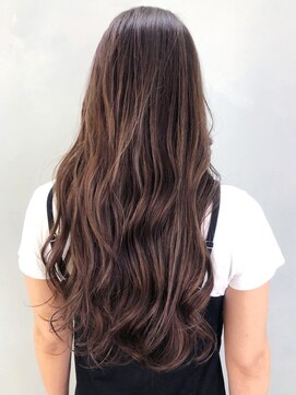 アイティーバイアルバム 藤沢店(IT by ALBUM) ラフウェーブ_ココアブラウンくびれヘア_ba300071