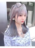 【 LOUIS 】韓国ヘア 水色カラー