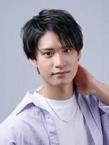 アース 新所沢店(HAIR&MAKE EARTH) 黒髪アッシュ×マッシュウルフ