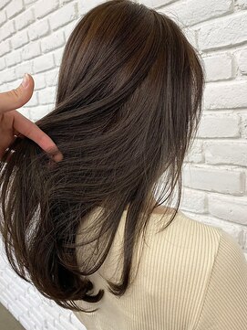 ディフィーノ 青山(DIFINO) 【DIFINO 青山】透明感カラー/ダークカーキブラウン