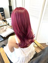 シエルバイアフロート(ciel by afloat)&nbsp;〈藤間〉チェリーレッド/ブリーチカラー/韓国ヘア