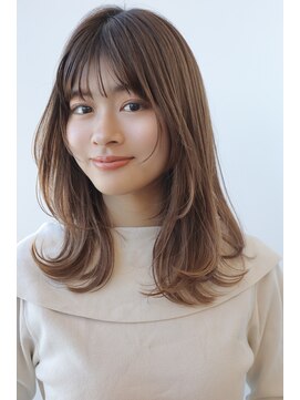 ガーデントウキョウ(GARDEN Tokyo) レイヤーミディアムヘア束感前髪艶カラー/似合わせカット