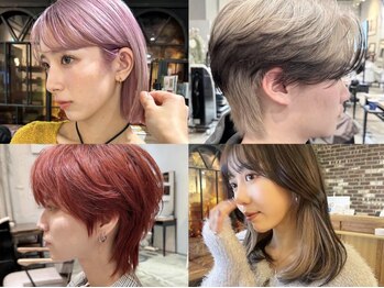 ノラ ヘアーサロン(NORA HAIR SALON)の写真/【まとまる艶カラー♪リタッチ相談OK】“ケアブリーチ”標準！ダメージレスにブロンドカラーをお届け★