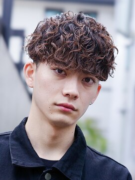 フィフス 渋谷(fifth) 【fifth】スペインカールフェード外国人風パーマメンズマッシュ