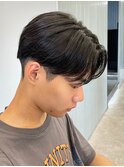 センターパートニュアンスパーマ韓国カルマパーマコンマヘア