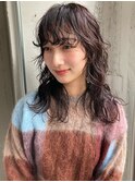 セミロングパーマ/ナチュラルパーマ