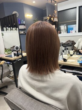 エモ(emo) オレンジベージュ透明感カラー