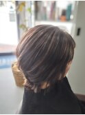 ローライト★ブリーチを使わない白髪ぼかし☆