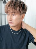 ワイルドハイトーンカラー波巻きパーマフェザーマッシュG北浦和