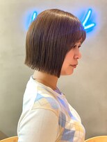 ロンドアジュール 横浜(Lond azur)&nbsp;イメチェン外ハネボブ美髪×ブリーチなしショート韓国[横浜]
