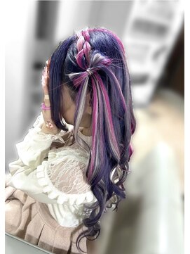 アイビー 新宿(IVY) 編みカチュリボンヘア