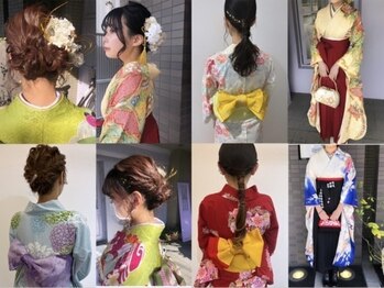 アンス 大阪梅田(ANs.)の写真/【西梅田】特別な日の着付けはお任せ！着付けとヘアセットであなたの特別な一日を華やかに彩ります♪