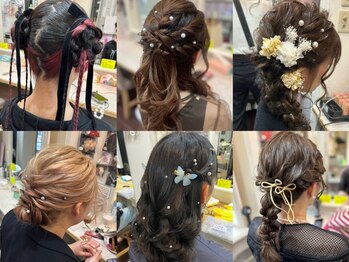 レインボー(setsalon)の写真/【心斎橋1分】早朝6時予約OK◎ブライダル経験有のハイセンスstaff&ベテランstaffが特別な1日を演出♪