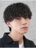 ラフなカール感が◎無造作シャドウパーマ×マッシュスタイル