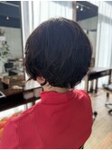 ４０代５０代６０代/丸みショートボブ/ミセス