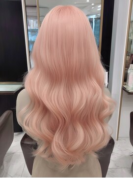 ジルバイジゼル(JILL by GiseL) ロング ハイトーン ケアブリーチ ピンクベージュ ダブルカラー