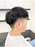 ★Ms hair★メンズツイストツーブロックスタイル〈米〉