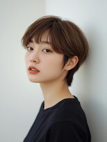 ステアー(stair)&nbsp;ふんわり前髪ありショート/白髪ぼかし【大宮】