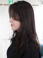 ワク(WAKU) 【WAKU】透明感ダークブラウン/レイヤーカット/シアーカラー