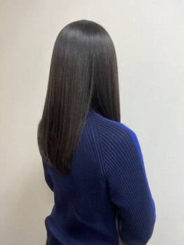 ヘアーアンドアイラッシュ カーム(hair&eyelash calm)の写真/オーナーこだわりの厳選した商材を使用◎髪本来の美しさを引き出し、誰もが憧れる艶やかな美髪へ。