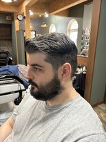 スタンドバーバー 柏(STAND BARBER)&nbsp;MEN’S/リバースセンターパート/ニュアンスパーマ/柏