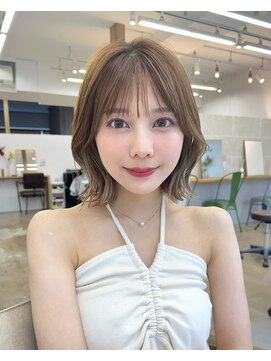サンドイエナ 横浜店(sand yena) くびれボブ/顔周りカット/シースルーバング/韓国/髪質改善