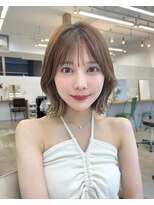 サンドイエナ 横浜店(sand yena) くびれボブ/顔周りカット/シースルーバング/韓国/髪質改善