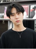 メンズ髪質改善縮毛矯正地毛風ストレート韓流センターパート