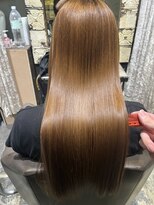 アイズニューヨークプレミアムトヤマ(I's New York PREMIUM TOYAMA)&nbsp;美髪 縮毛矯正/ロングストレート/髪質改善/ブラウンベージュ