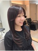 レイヤーカット/ボルドーブラウン【取手/取手駅】