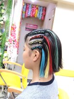 エクステ専門店ミキ 横浜店(MIKI)&nbsp;コーンロウ片サイド♪ブラックヘア♪イベント