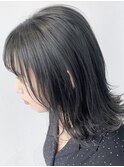 ツヤ感オリーブアッシュカラー◎イルミナカラー◎白髪染め