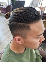 ルモ ヘアー 泉佐野ベイエリア店(Lumo hair) フェードカット＆マンバンスタイル
