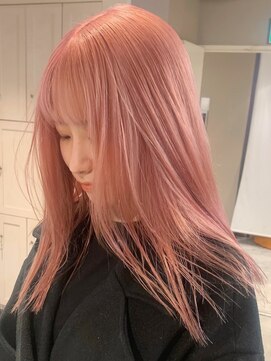ベレーザ 渋谷(BELEZA) ba366_アッシュピンクハイトーンカラーベージュピンクエギュモリ