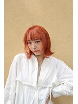 セシルヘアー 神戸元町店(Cecil hair) くびれボブ/外ハネボブ/オレンジブラウン