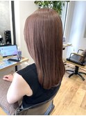 明るめベージュカラーで柔らかさをプラス